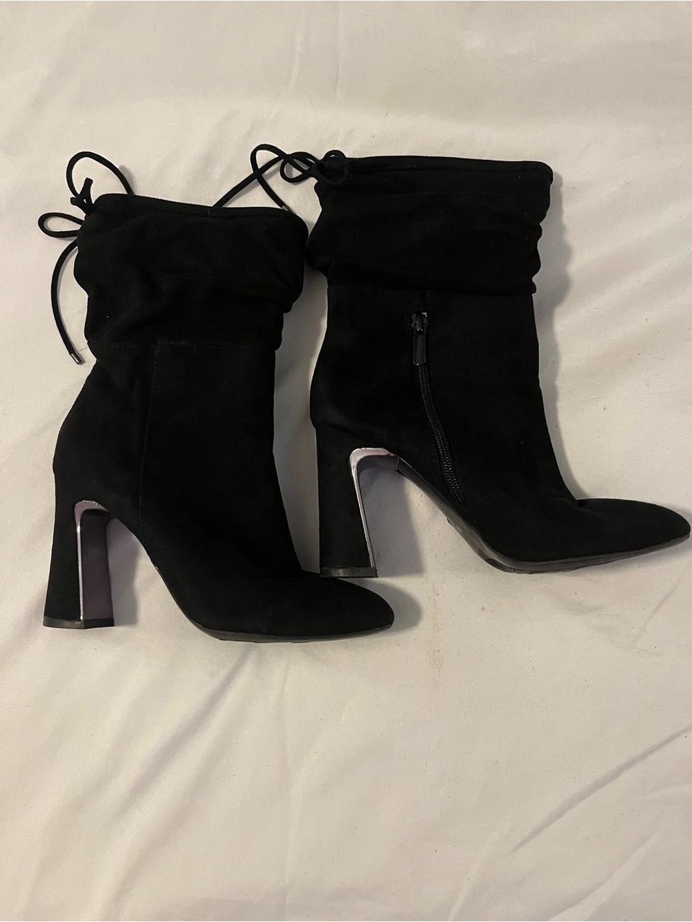 Impo “othella” mid calf slouchy suede boots size 6 black